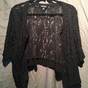 Torrid short sleeve lace cardigan - size 2